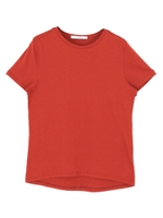 オーガニックコットンクルーネックTシャツ/レッド