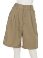 ワイドチノハーフパンツ/ベージュ