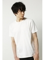 【AZUL by moussy】汗染み防止天竺クルーネック半袖T/WHT