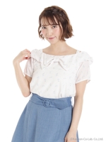 シャーリングスモックBL/ピンク