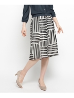 シアージオメトリックスカート/ダークブラウン(143)