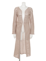 カギ編みロングCD/ベージュ