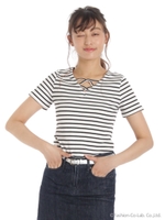 2WAYテレコボーダーTシャツ/Aガラ