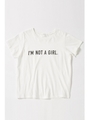 【AZUL by moussy】I'M NOT A GIRL T/BLU