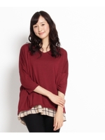 裾柄ドルマンニット/ボルドー(064)