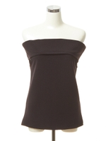 リップルオフショルトップス/ブラック