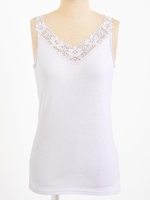 モチーフレースキャミ/L/イエロー