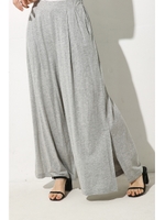 【AZUL by moussy】サイドスリットイージーワイドパンツ/T.GRY