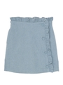 【sc】ラウンドフリルデニムスカート/インディゴ