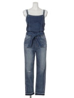 Soft Stretch Denimロンパース/BLU