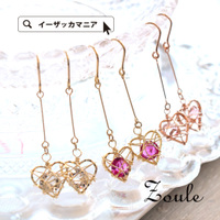 heart bird cageピアス