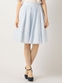 アイスボイルフレアミディスカート/ライトブルー