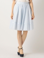 アイスボイルフレアミディスカート/ライトブルー