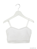 メッシュブラ/ホワイト