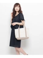 リネンコットンドッキングワンピース/ダークブラウン(043)