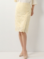 〓★JOC ケミカルレース スリットスカート / レーススカート/YELLOW