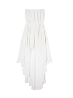 back long blousing bare tops/WHITE