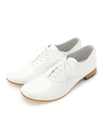 ◆Violet Buffalo Wallows ユニセックス プレーントゥエナメルシューズ/ホワイト(101)