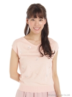 装飾プルオーバ/ピンク