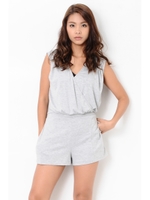 カシュクールショートオールインワン1/GRAY