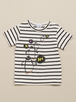 天竺ボーダーペンギンPTTシャツ/カーキ