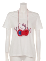 ハローキティ3DプリントTシャツ/WH