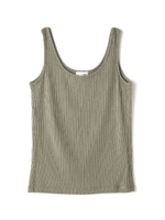 《BLANCHIC》テレコタンク/カーキ(180)