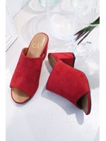 ミュールサンダル/レッド(100)