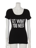 ロゴTシャツ/ブラック