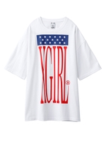 USA DROP SHOULDER S/S TEE/ベージュ