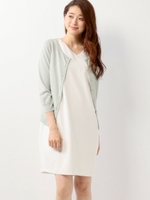 〓●JOC タックワンピース＋7分袖 カーディガンセット/OFF WHITE
