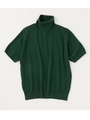 レーヨンシルクタートルニットTOP/VIRIDIAN