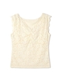 デコルテ　レース　カットソー/ホワイト(030)