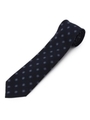 FRANCO BASSI ウールシルク小紋柄ネクタイ/ブルー系(798)