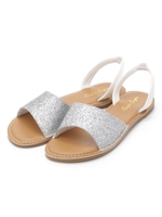 バックストラップフラットサンダル/SV/Glitter