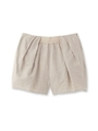 リネンタックショートパンツ/ライトベージュ(051)
