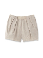 リネンタックショートパンツ/ライトベージュ(051)