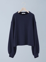 裏毛ワイドプルオーバー【nano・LIBRARY】/ネイビー