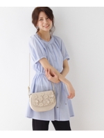 【2WAY】ウエストリボンシャツチュニック/ライトブルー(091)