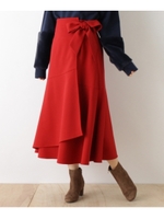 ダブルクロスフレアラップスカート/ネイビー(093)