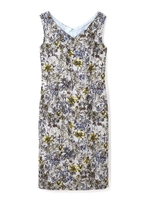 フラワージャガードワンピース/ブルー1(111)