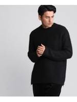 【Atelier line】プルオーバニット/ブラック(019)