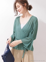 キャンディスリーブドビーブラウス/ピンク