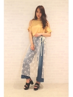 チュールレース巻きスカート/アイボリー(030)