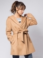 HOODED GOWN COAT/オフホワイト