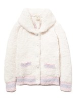 ’ジェラート’ロゴ刺繍ショールカーディガン/OWHT