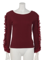 【sw】ミニフリルスリーブカットトップス/オフホワイト