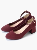 【WEB限定価格】ストラッププレーンパンプス/グリーン