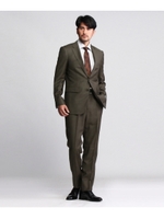 チェックエクセルブルースーツ/ダークブラウン(243)