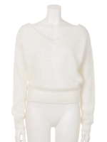 バックチェーンアンゴラニット/ラズベリー